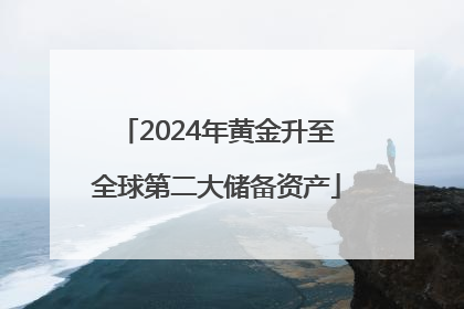 2024年黄金升至全球第二大储备资产