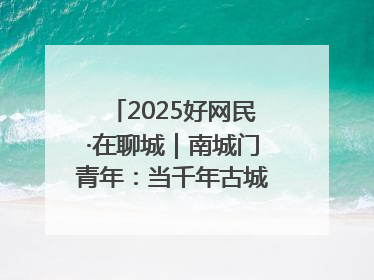 2025好网民·在聊城｜南城门青年：当千年古城遇见青春歌谣 一湖碧水见证的“聊城式浪漫”