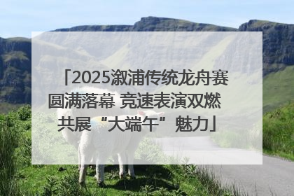 2025溆浦传统龙舟赛圆满落幕 竞速表演双燃 共展“大端午”魅力