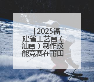 2025福建省工艺画（油画）制作技能竞赛在莆田开赛