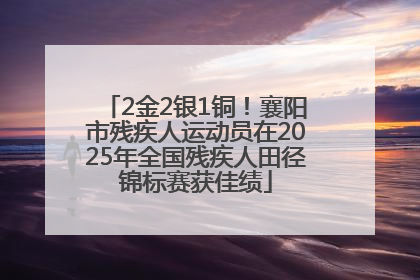 2金2银1铜！襄阳市残疾人运动员在2025年全国残疾人田径锦标赛获佳绩