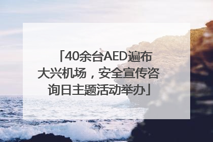 40余台AED遍布大兴机场，安全宣传咨询日主题活动举办